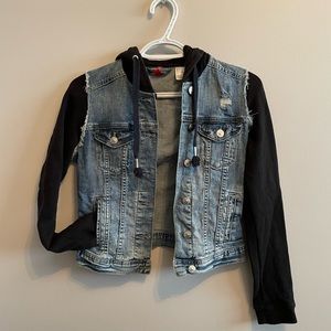 (4/$20) H&M Hooded Denim Jacket